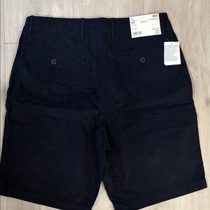 Uniqlo Men's Navy Flat Front Shorts